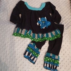 Girls‎ 9 12 month ruffle pants dress outfit set